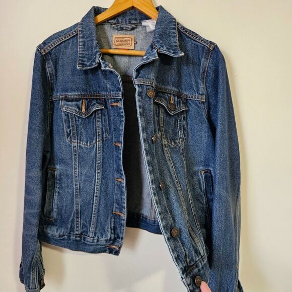 EUC CE SCHMIDT WORKWEAR JEAN JACKET SIZE XL - Picture 1 of 14